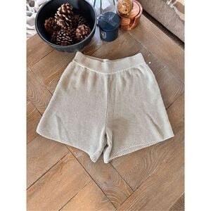 BARE Knitwear High Waist Waffle Knit Shorts Size M/L